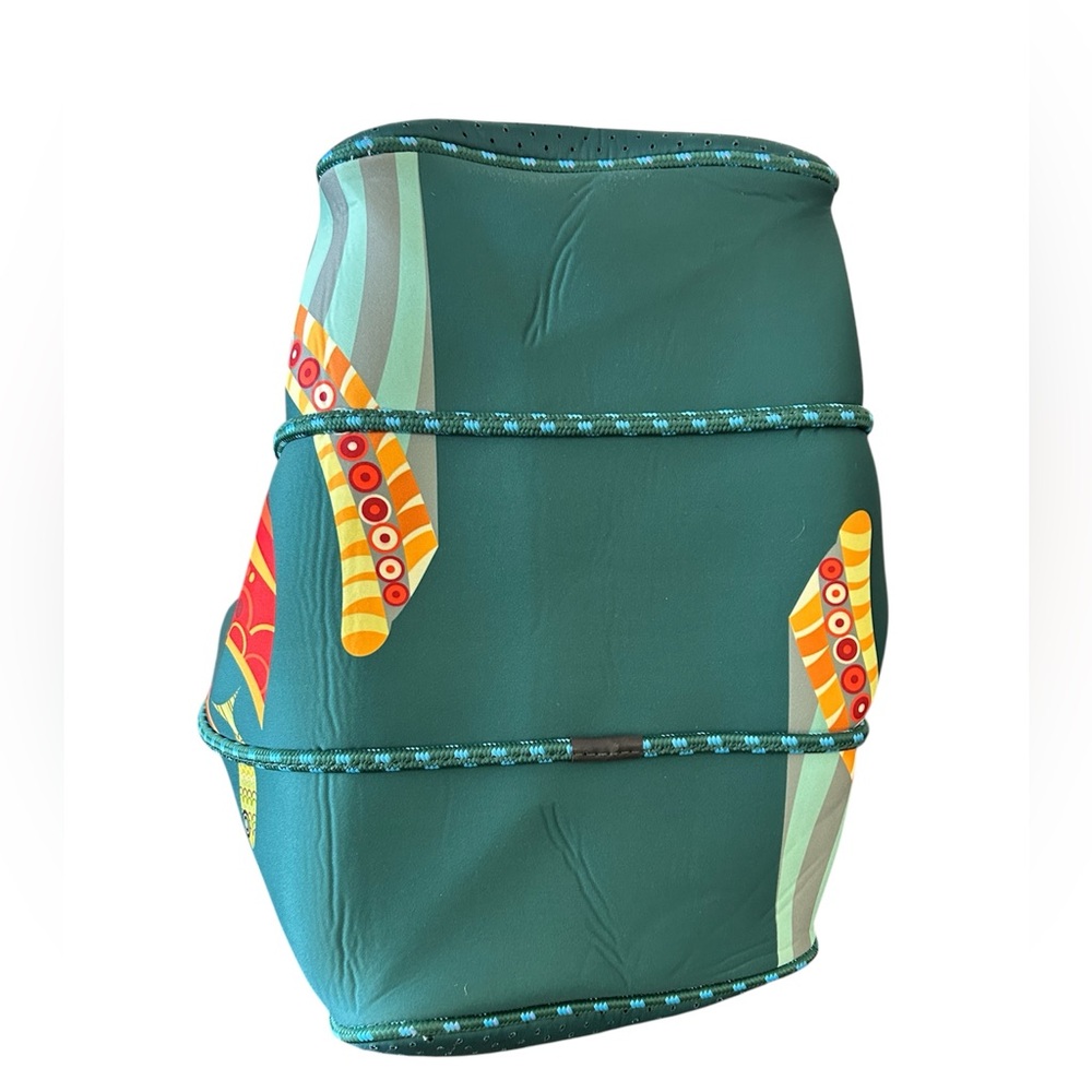 NEW Teal Fish Design Tote Bag Neoprene Large to X-Large summer beach pool resort - Picture 7 of 13